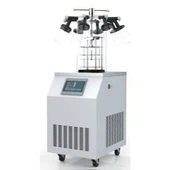 Lyophilisateur vertical sous vide LGJ-18N/DG (type presse-étoupe multi-collecteur + cuve)